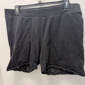 Torrid Black Eyelet Women's Bike Shorts